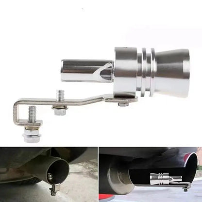 Medium Universal Turbo Sound Noise Exhaust Muffler Pipe Whistle Fake Valve