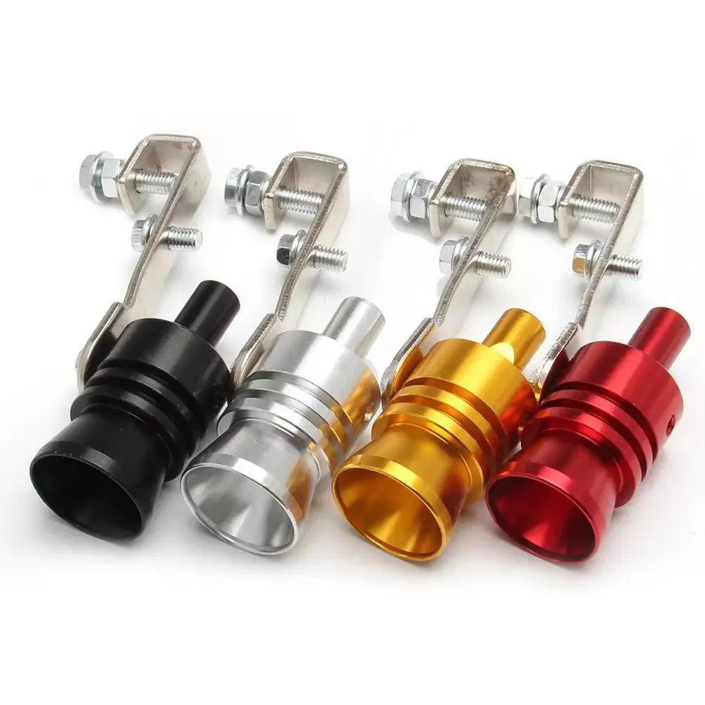 Medium Universal Turbo Sound Noise Exhaust Muffler Pipe Whistle Fake Valve