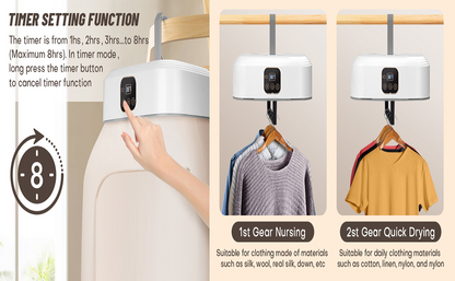 Compact Electric Clothes Warmer – Fast, Hygienic, and Travel-Friendly