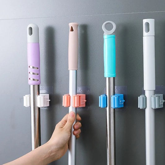 Sticker Series Self Adhesive Mop and Broom Holder