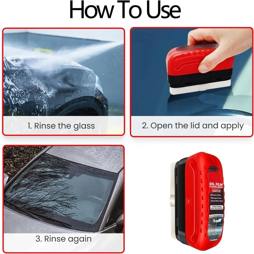 Automotive Oil Film Cleaning Brush, Glass Cleaning Board